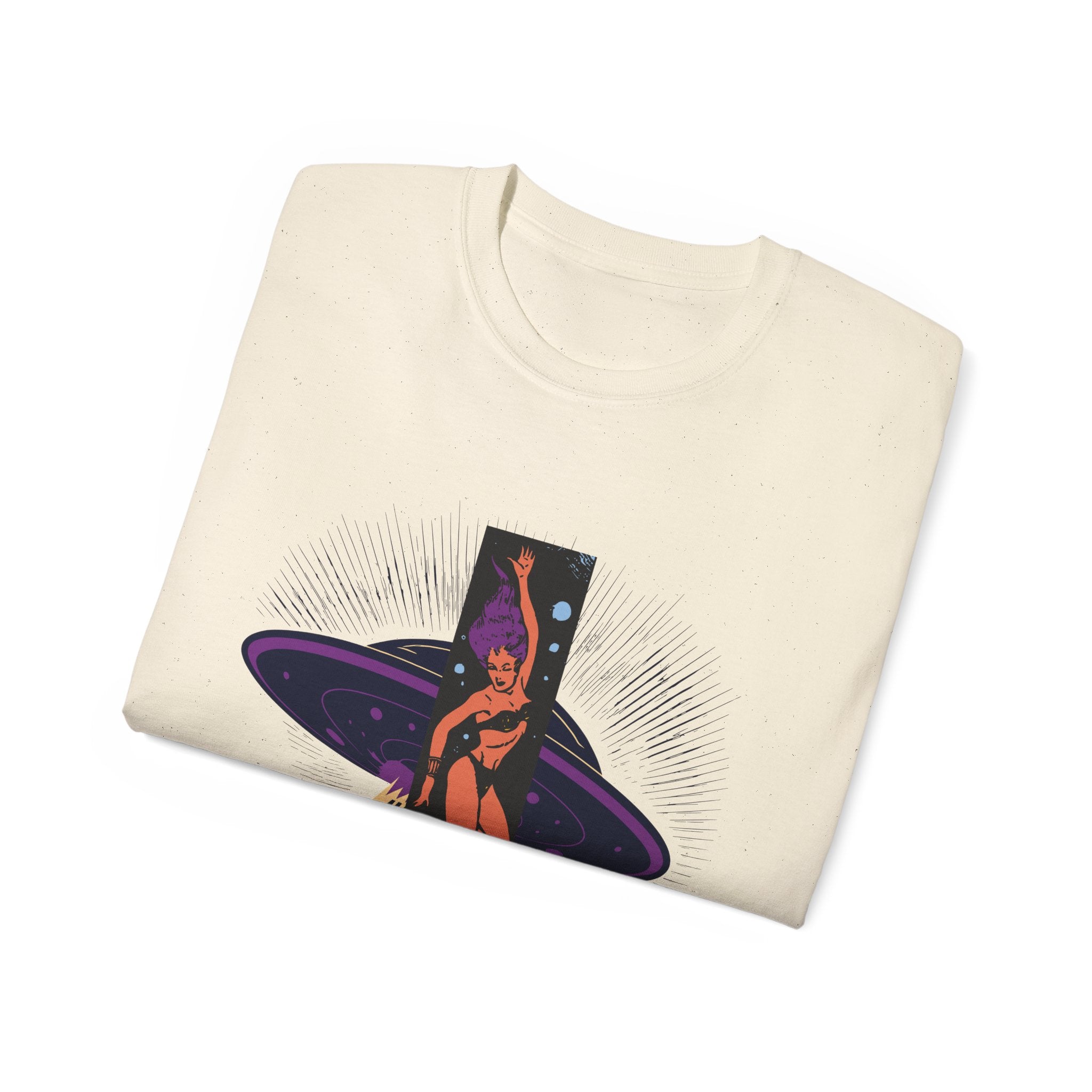 Space Warrior - Unisex Cotton Tee (Front) - Damned Threads